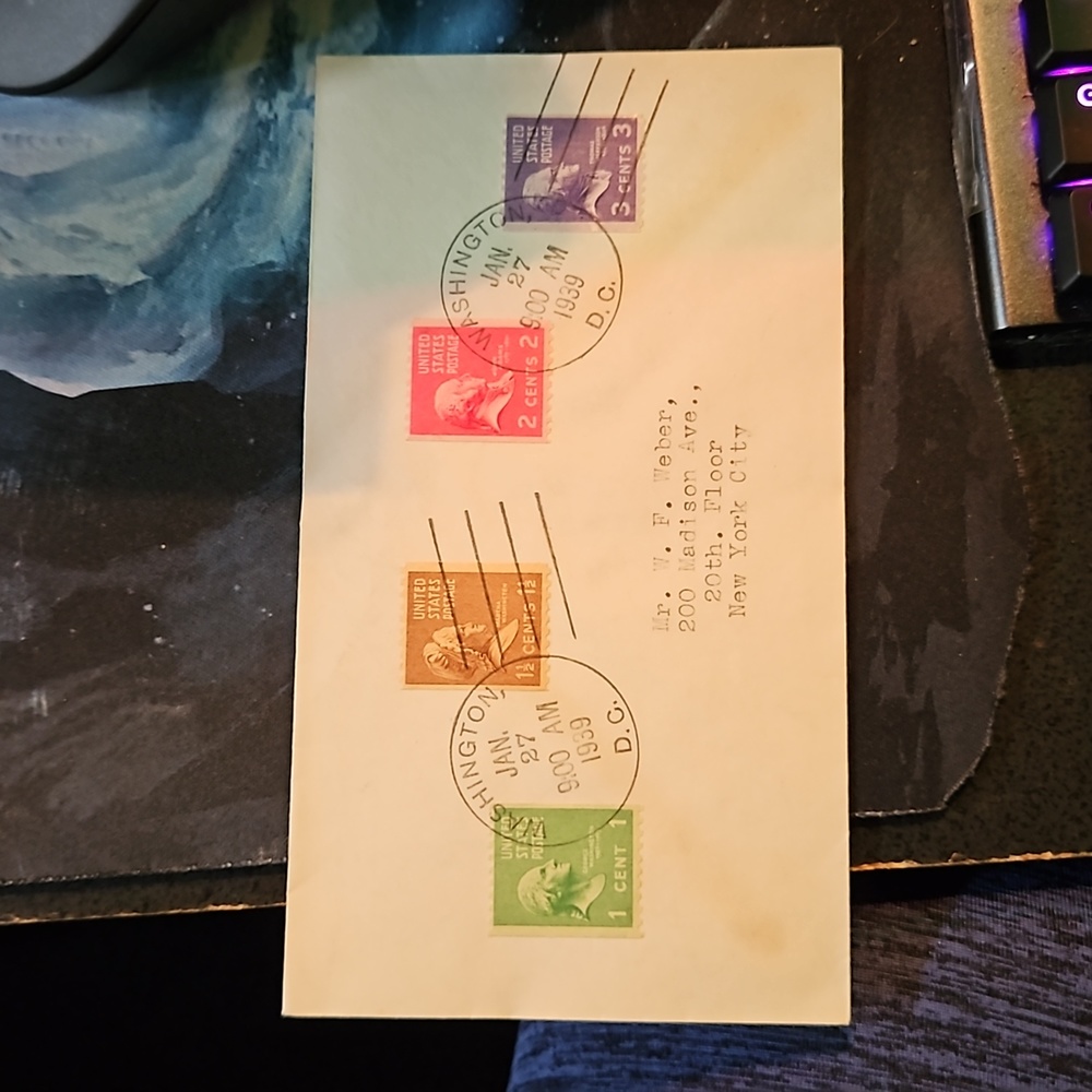 First day cover #848-851